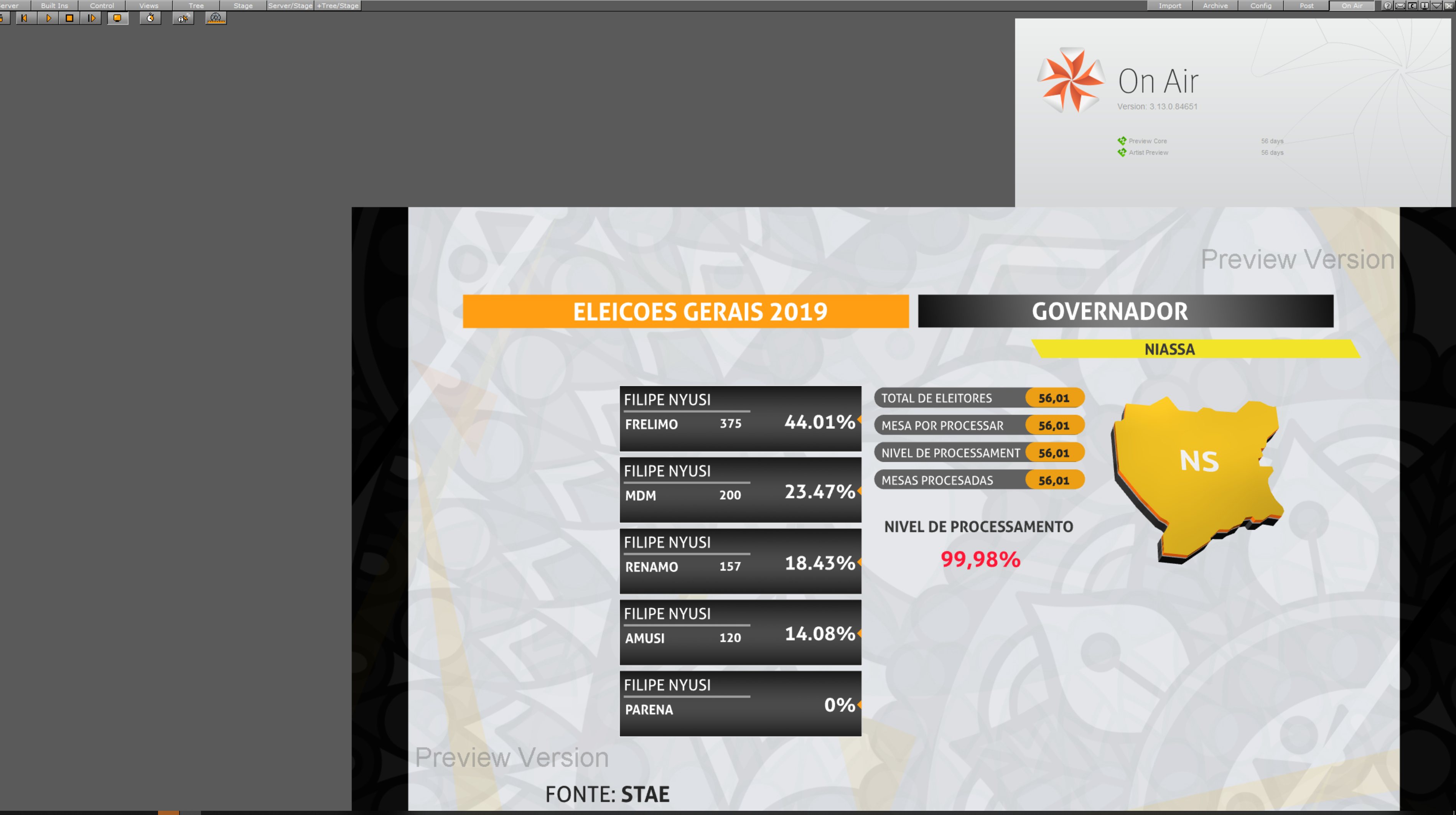 TVM Mozambique Elections 1